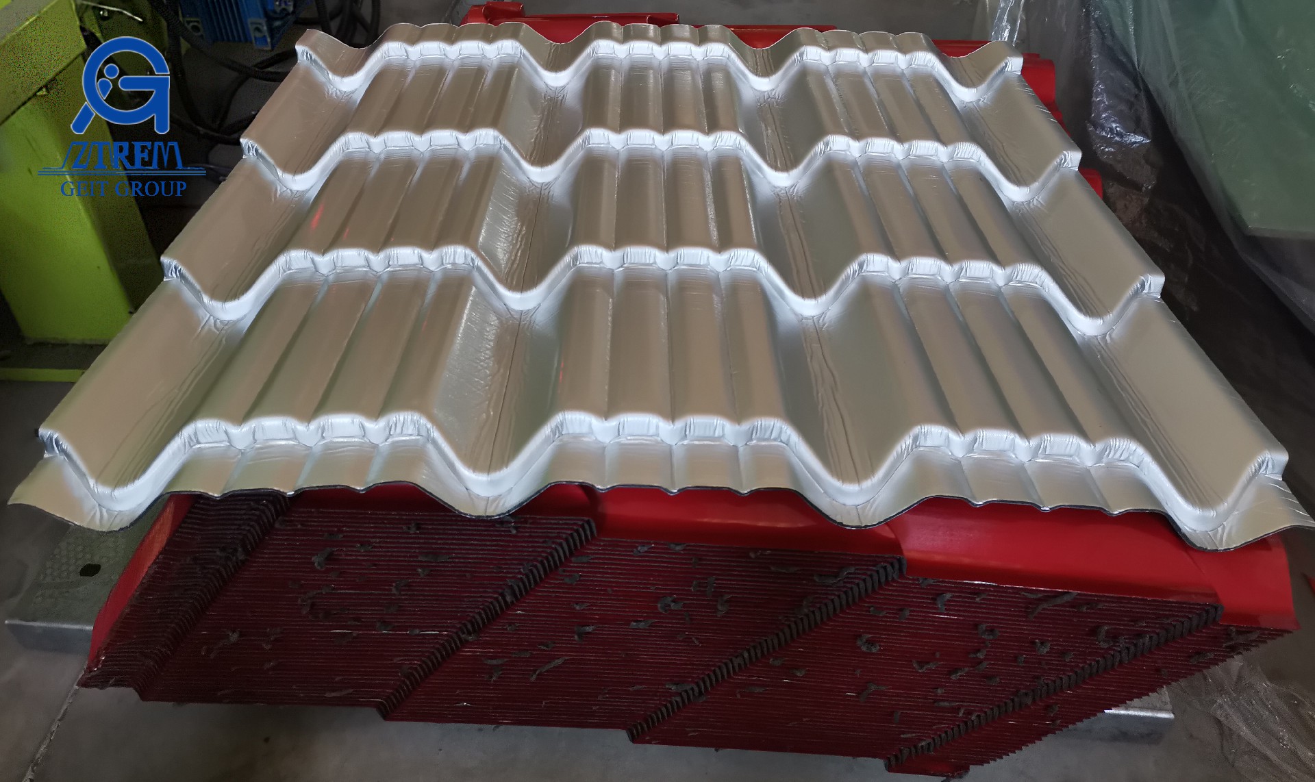 glazed roofing sheet